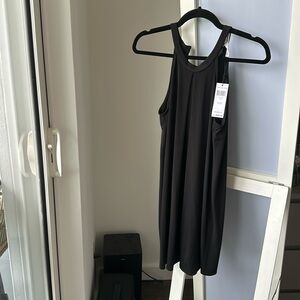 Sleeveless black dress